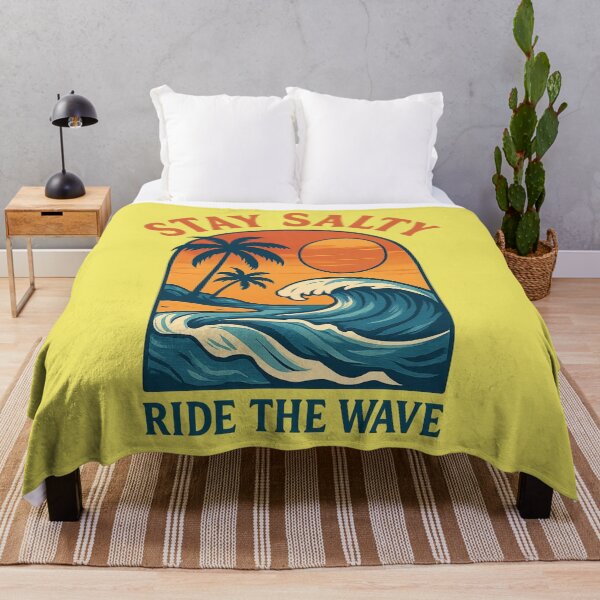 Item preview, Stay Salty Ride The Wave Retro Sunset Beach Road designed and sold by KTGim.