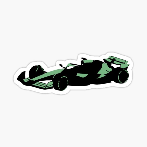 Item preview, Formula 1 Car Silhouette – sage green designed and sold by InkAndRavens.