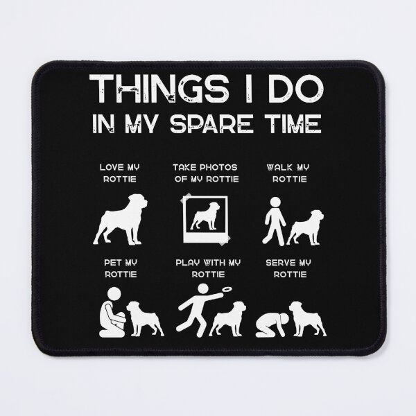 Item preview, Funny Rottweiler T-Shirt – Things I Do In My Spare Time | Rottie Lover Gift designed and sold by SummDesignCo.