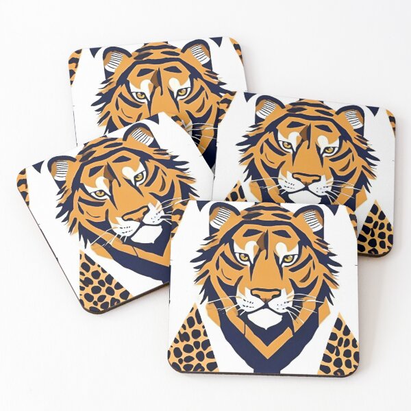 Item preview, Animal Print Pattern (Tiger) designed and sold by PatronesKawai.