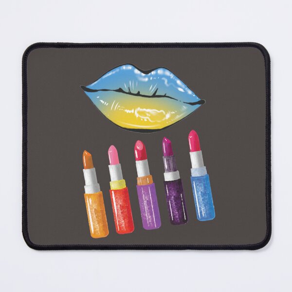 Item preview, Colorful Rainbow Lips and Lipsticks Makeup Art designed and sold by ToscaniArt.