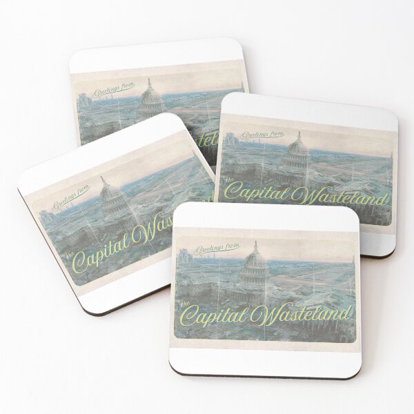 Item preview, Vintage style postcard Fallout 3 Capital Wasteland designed and sold by Vintage Postcards & More.