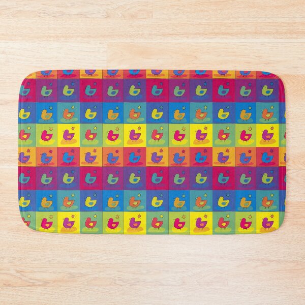 Item preview, Bird colored squares designed and sold by Joana Toste.