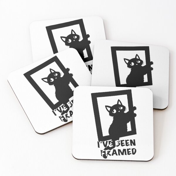 Item preview, I've Been Framed – Sad Cat in Picture Frame designed and sold by Neonyx2020.