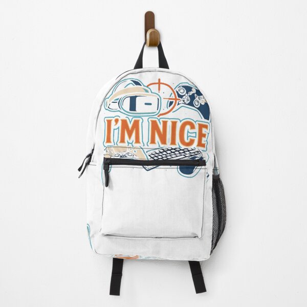 Item preview, "I'M NICE" gaming t-shirt designed and sold by misterstaley.