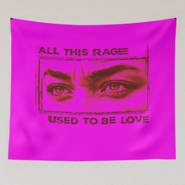 Item preview, All This Rage Tee, Emotional Pop-Punk Poster, Gritty Love Gone Bad Design, Bold Typography Print, Angry Aesthetic, Alt Style, Teenage Tee designed and sold by ReFreshU Shop Designs.