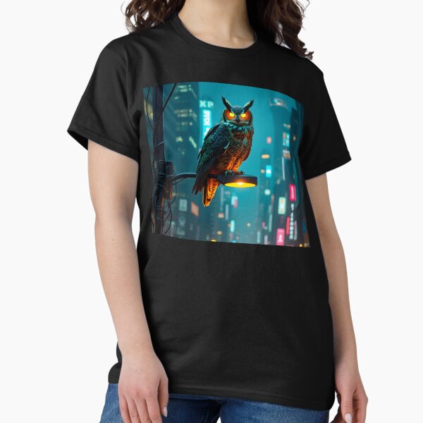 Item preview, Neon Watcher – The Owl of the Urban Wires designed and sold by Chris-Fashion.