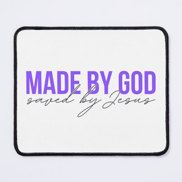 Item preview, Made by God - Saved by Jesus designed and sold by Agit.