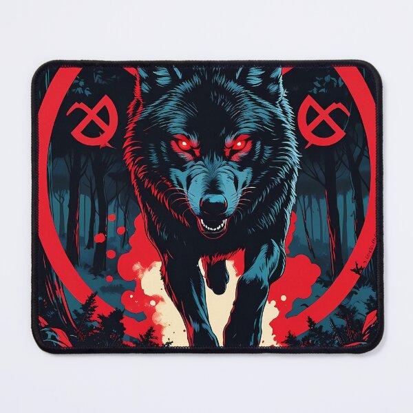Item preview, Dark Wolf Pagan art - Scythianshead design  designed and sold by Scythianshead .