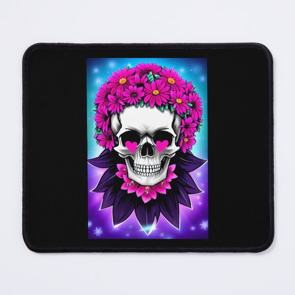 Item preview, Funny Skull decorated with flowers. designed and sold by Giulivo Store Graphic.