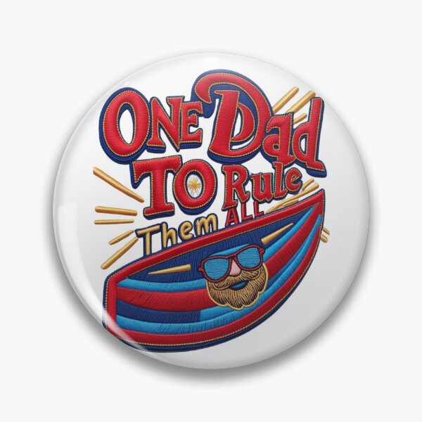 Item preview, One Dad to Rule Them All  Fun Embroidered Design for Father's Day designed and sold by ArtDesignTp.