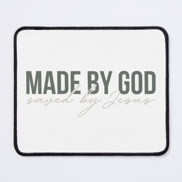 Item preview, Made by God - Saved by Jesus designed and sold by Agit.