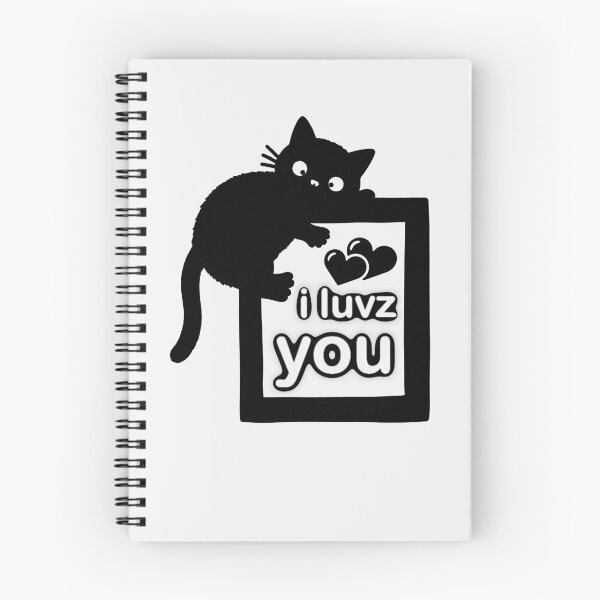 Item preview, Loopy Love Cat – “i luvz you” designed and sold by Neonyx2020.