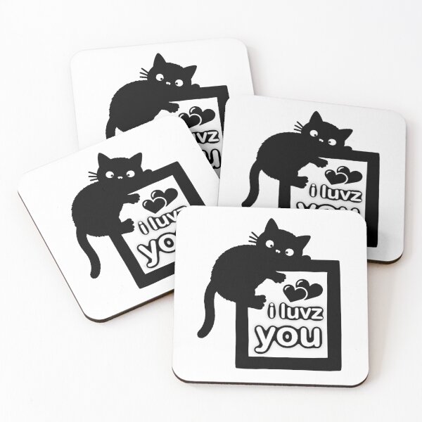 Item preview, Loopy Love Cat – “i luvz you” designed and sold by Neonyx2020.