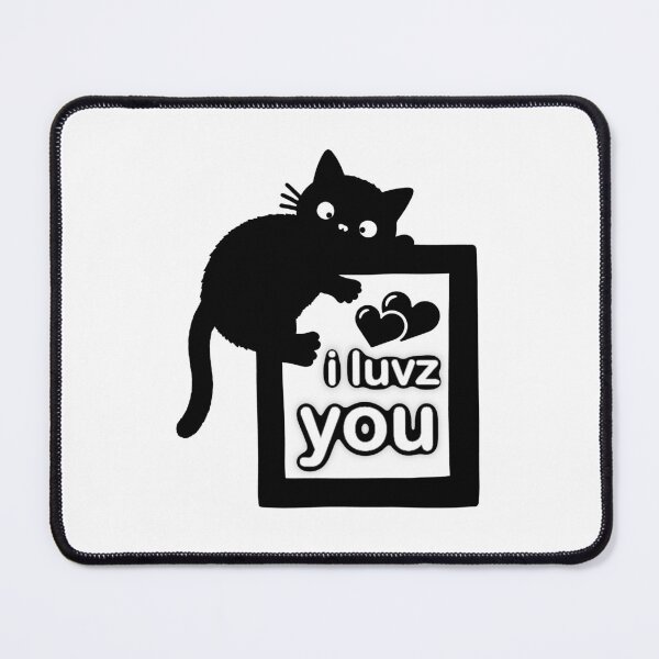Item preview, Loopy Love Cat – “i luvz you” designed and sold by Neonyx2020.