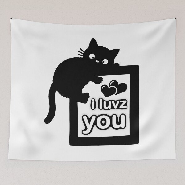 Item preview, Loopy Love Cat – “i luvz you” designed and sold by Neonyx2020.