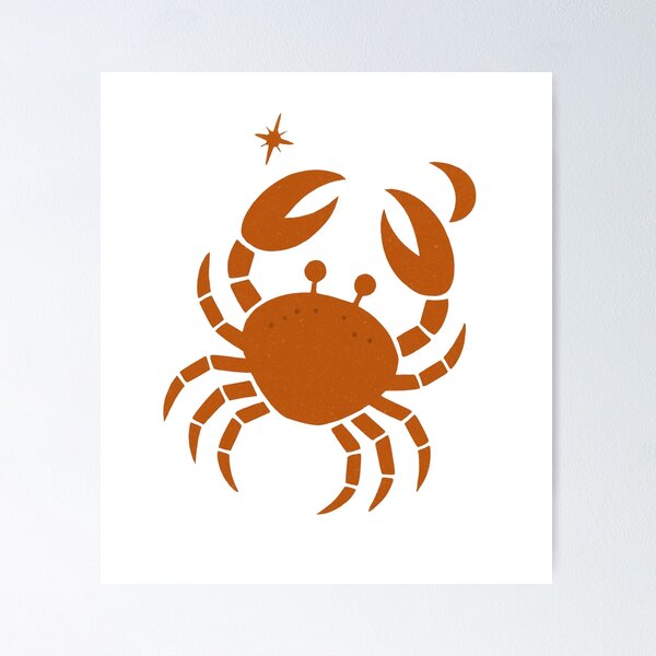 Item preview, Cancer zodiac retro style designed and sold by Meandmyshop.