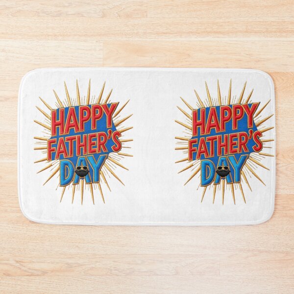 Item preview, Embroidered Happy Father's Day Design with Sunglasses  Beard  Fun Father's Day Gift designed and sold by ArtDesignTp.