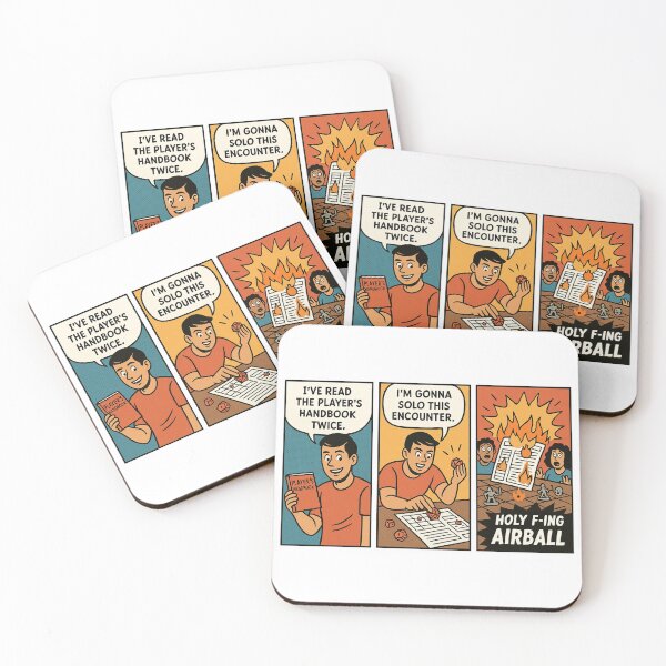 Item preview, D&D Encounter Fail Meme Sticker – “Holy F-ing Airball” designed and sold by ZartyDesigns.