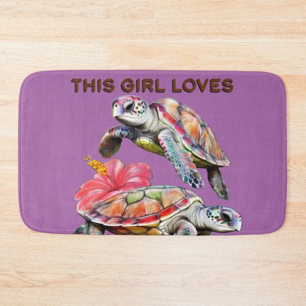 Item preview, THIS GIRL LOVES SEA TURTLES ocean aquarium design  designed and sold by JumWow.