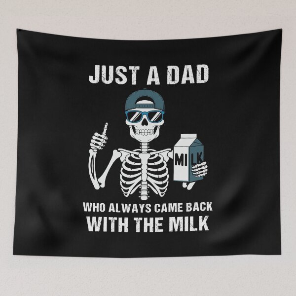 Item preview, Just A Dad Who Always Came Back With The Milk designed and sold by CosmoShirts.
