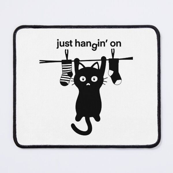 Item preview, Hang in There Cat – “just hangin’ on” designed and sold by Neonyx2020.