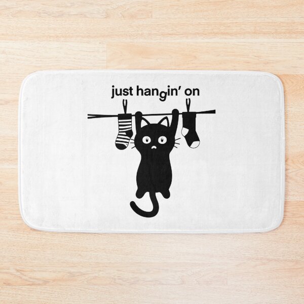 Item preview, Hang in There Cat – “just hangin’ on” designed and sold by Neonyx2020.