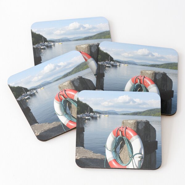Item preview, Lake Windermere, Life Ring at Shore designed and sold by Kate Anderson Art.