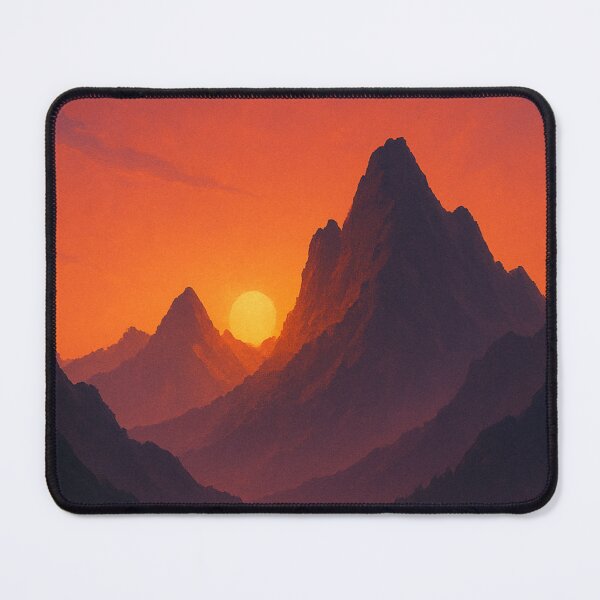 Item preview, Mountain Sunset designed and sold by TheWonkyEaselCo.