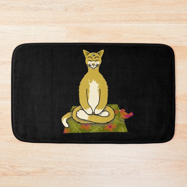Item preview,  Meditating cat opens its third eye designed and sold by Flanbe.