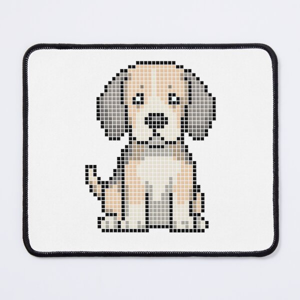 Item preview, Pixeled Beagle (blue, tan, and white) designed and sold by Brain Fart Buffet.