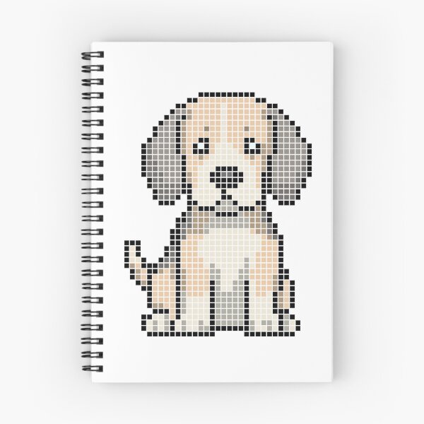 Item preview, Pixeled Beagle (blue, tan, and white) designed and sold by Brain Fart Buffet.