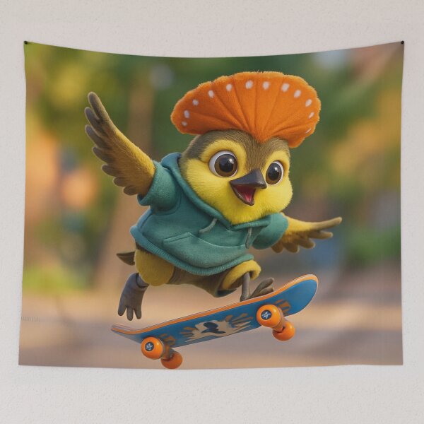 Item preview, Skater Amazonian Royal Flycatcher designed and sold by Sillytoe.