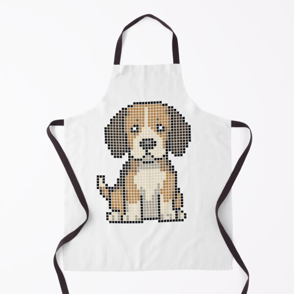 Item preview, Pixeled Beagle (black, tan, and white) designed and sold by Brain Fart Buffet.