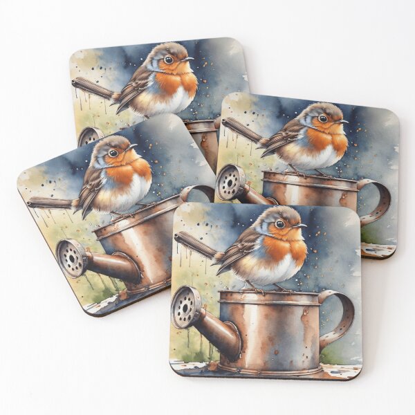 Item preview, Robin y su regadera designed and sold by NoraRoseArts.