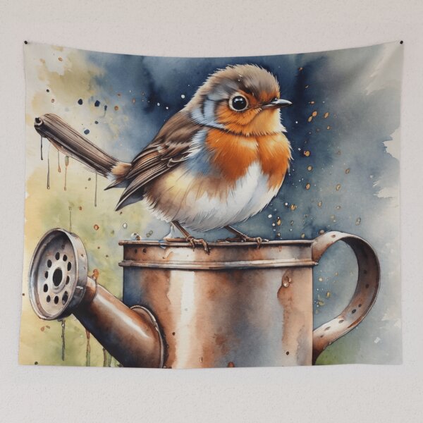 Item preview, Robin & His Watering Can designed and sold by NoraRoseArts.