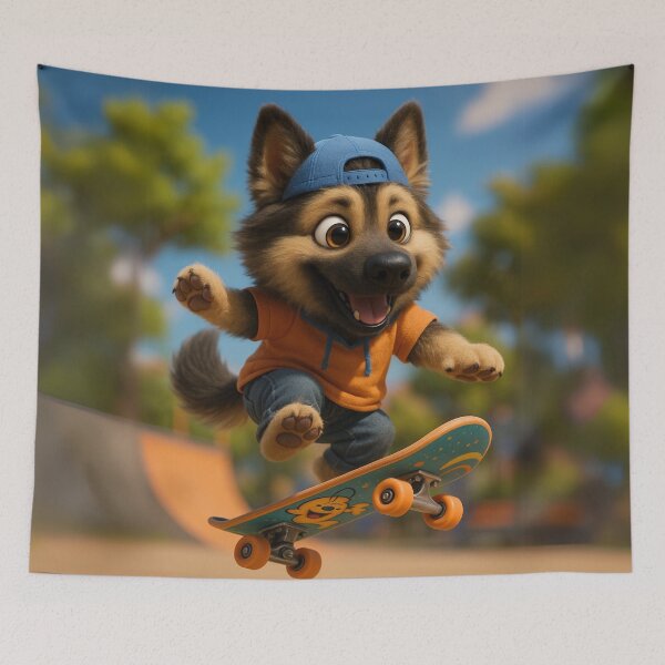 Item preview, Skater American Alsatian designed and sold by Sillytoe.