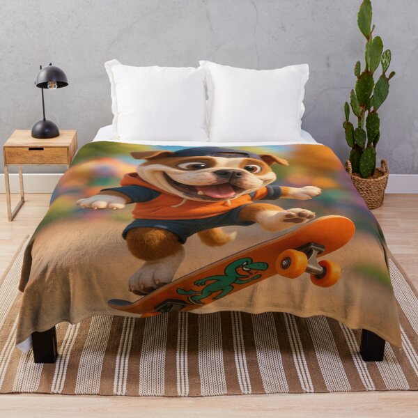 Item preview, Skater American Bulldog designed and sold by Sillytoe.