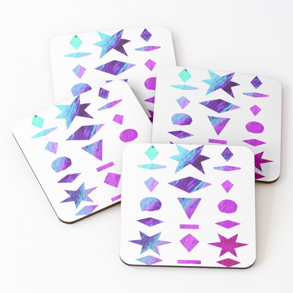 Item preview, Pop Art collage with colorful geometric shapes on white designed and sold by Vision Illustrated.