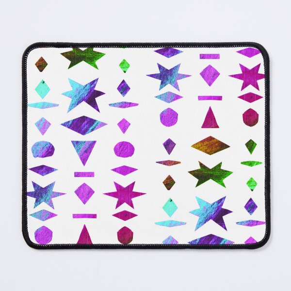 Item preview, Pop Art collage with colorful geometric shapes on white designed and sold by Vision Illustrated.