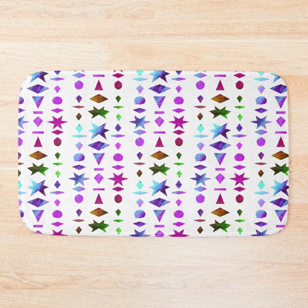 Item preview, Pop Art collage with colorful geometric shapes on white designed and sold by Vision Illustrated.