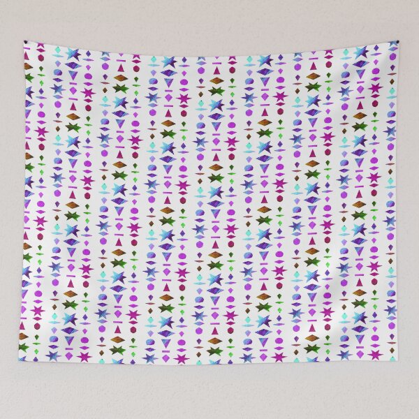 Item preview, Pop Art collage with colorful geometric shapes on white designed and sold by Vision Illustrated.