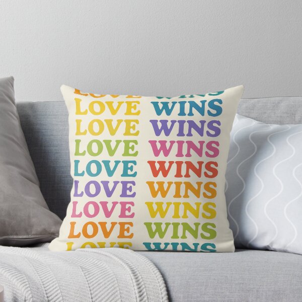 Item preview, Love Wins Rainbow Typography Design designed and sold by Trendy Sticker & Merch Collection - Express Yourself.