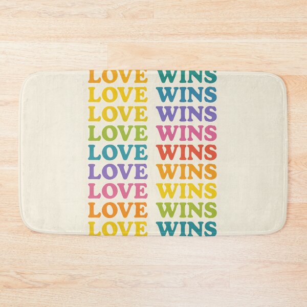 Item preview, Love Wins Rainbow Typography Design designed and sold by Trendy Sticker & Merch Collection - Express Yourself.