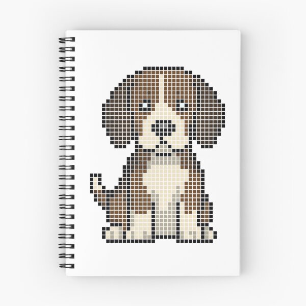 Item preview, Pixeled Beagle (black, brown, and white) designed and sold by Brain Fart Buffet.