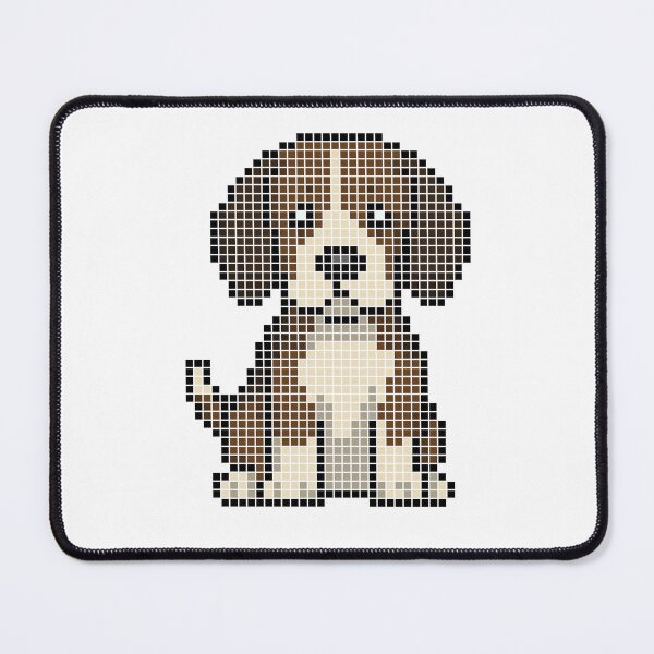 Item preview, Pixeled Beagle (black, brown, and white) designed and sold by Brain Fart Buffet.