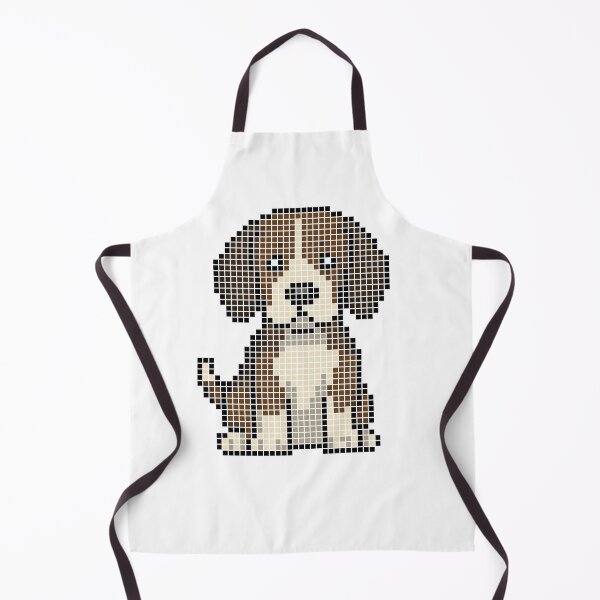 Item preview, Pixeled Beagle (black, brown, and white) designed and sold by Brain Fart Buffet.