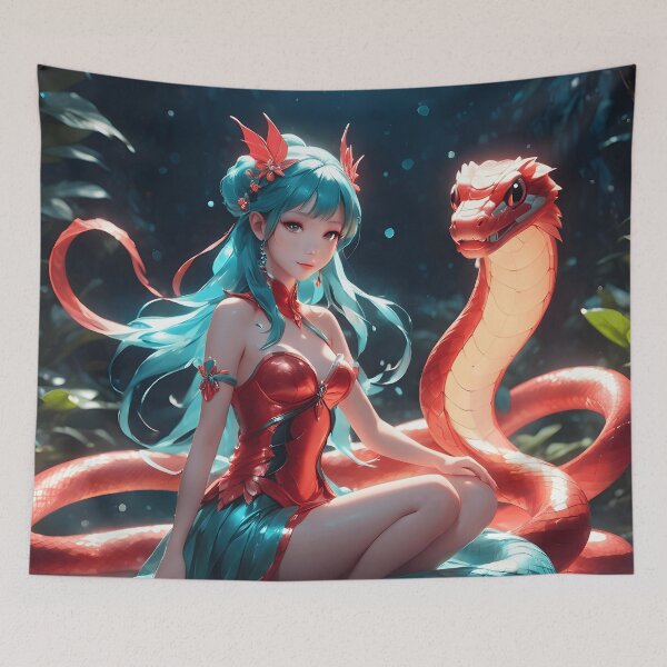 Item preview, Fantasy Fairy with Serpent designed and sold by NoraRoseArts.
