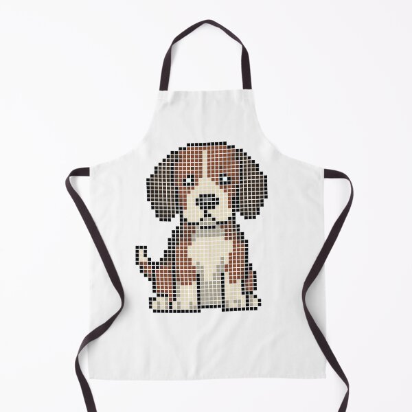 Item preview, Pixeled Beagle (black, red, and white) designed and sold by Brain Fart Buffet.