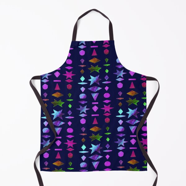 Item preview, Pop Art collage with colorful geometric shapes on dark blue designed and sold by Vision Illustrated.